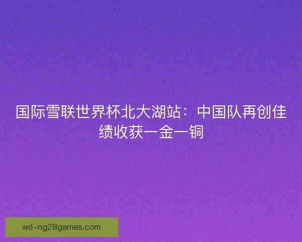 国际雪联世界杯北大湖站：中国队再创佳绩收获一金一铜